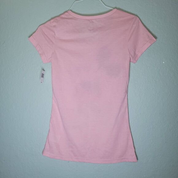 NWT Disney Parks Mickey Mouse Graphic Womens Pink Shirt sz S Authentic Original - Picture 6 of 9